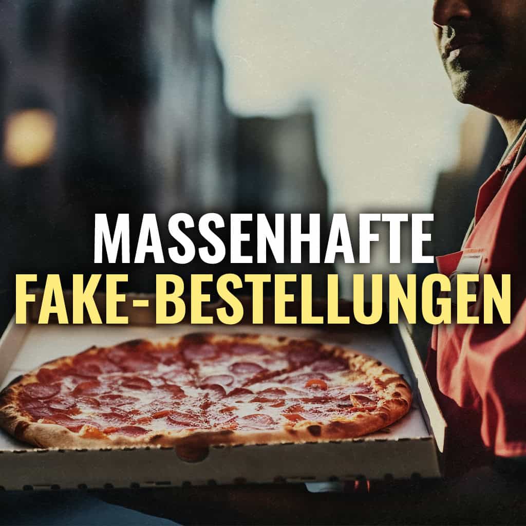Essenraids - Massenhafte Fake-Bestellungen